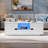 Modern High Glossy Rectangle Coffee Table With 2 Cabinets, One Drawer, 16 Colour Led Lights And A Open Shelf-505420713