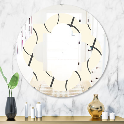 Miroir mural quadrilobe quadrilobe