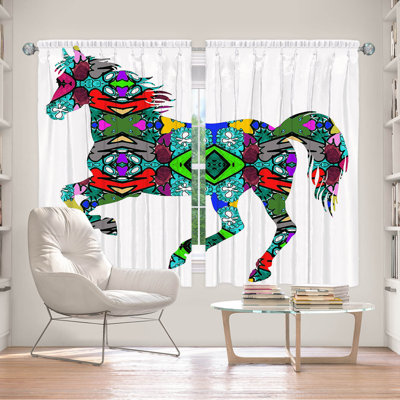 Paire de rideaux obscurcissant en polyester Mirakel