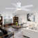 46" 5-blade Low Profile Ceiling Fans With Lights And Remote/App