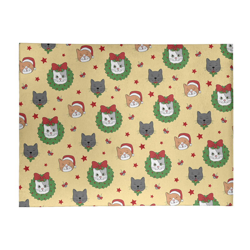 Tapis orange/jaune/vert fait main, Rectangle 9 pi x 12 pi