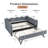 Linen Upholstered Gingham Daybed With Trundle, Usb Charging Port & Wave-shaped Design, No Box Spring Needed-372022684