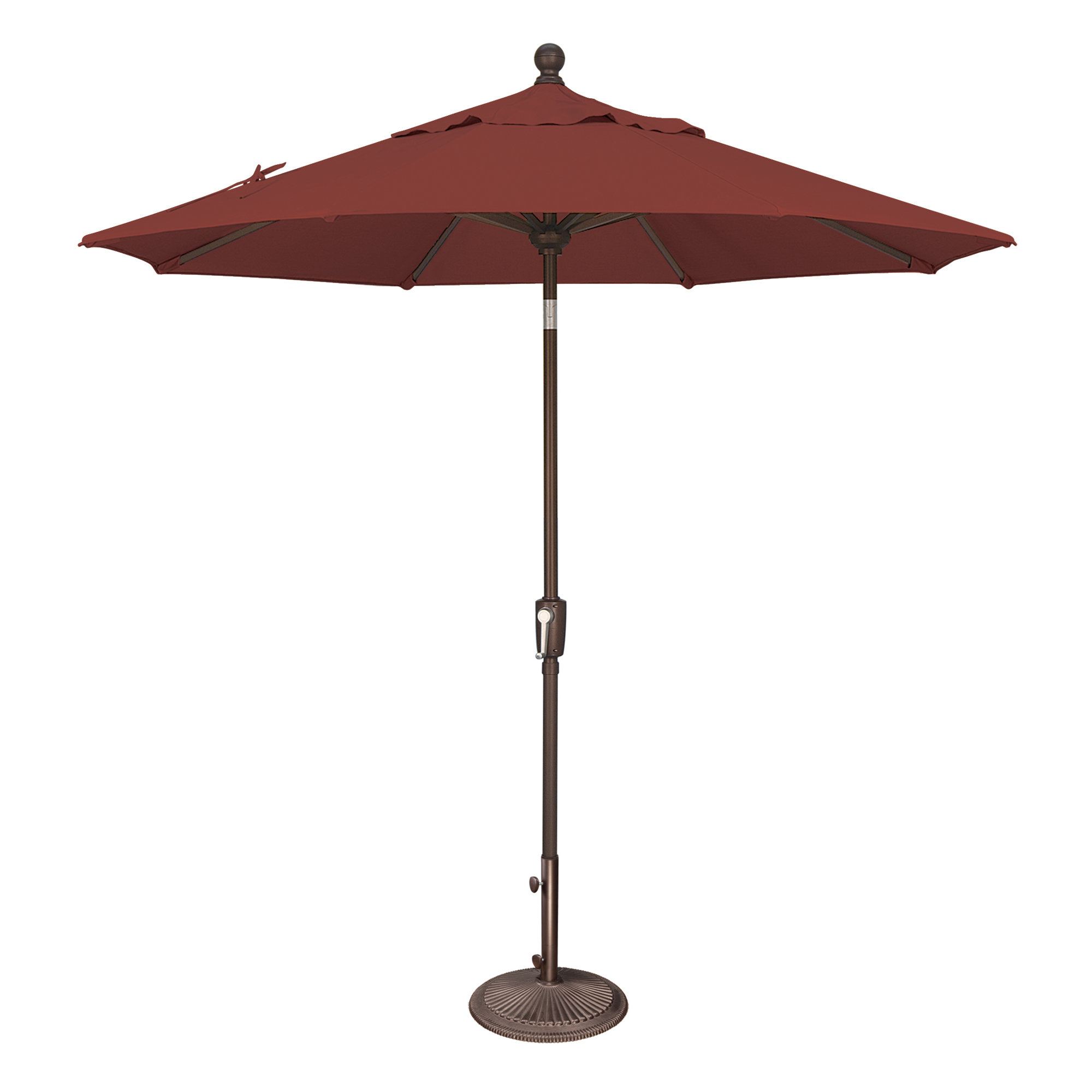 Launceston Market Umbrella, Henna Sunbrella Acrylic, Bronze, 96" H x 90" W x 90" D