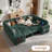8-Seater Large Sectional Sofa Bed With Storage Lovescat, Modular Sleeper Sofa With Usb Port & Cup Holder, 108" U-Shaped Convertible Couch For Large Living Room-484175443