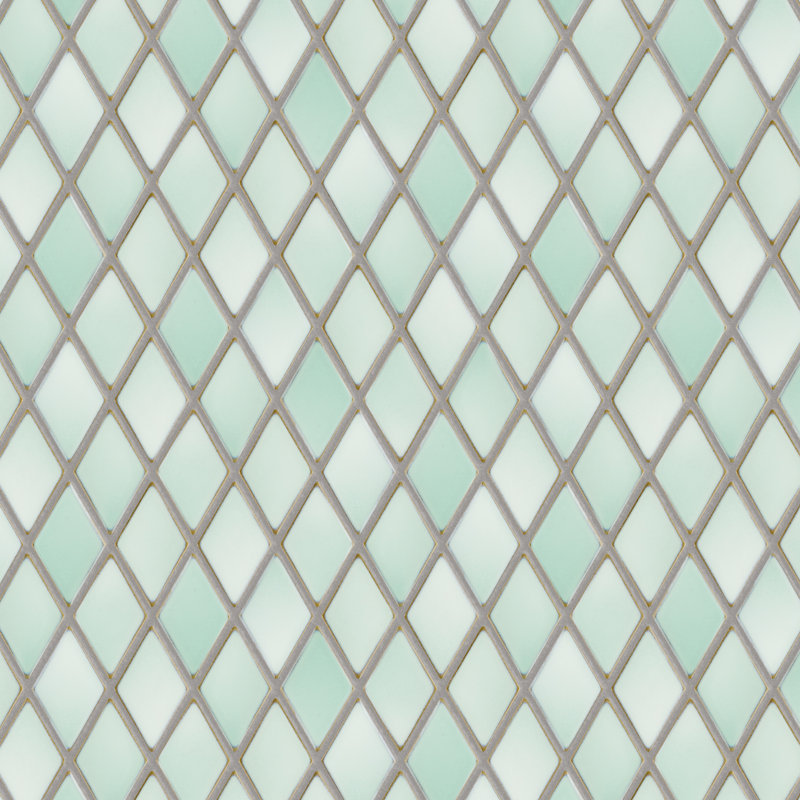 Hudson 2" x 3" Porcelain Grid Mosaic Wall & Floor Tile, Mint