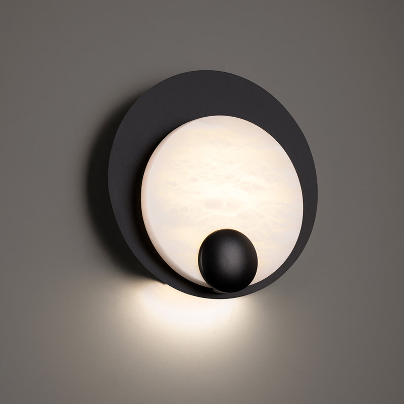 Rowlings 1 - Light LED Flush Mounted Sconce, Black