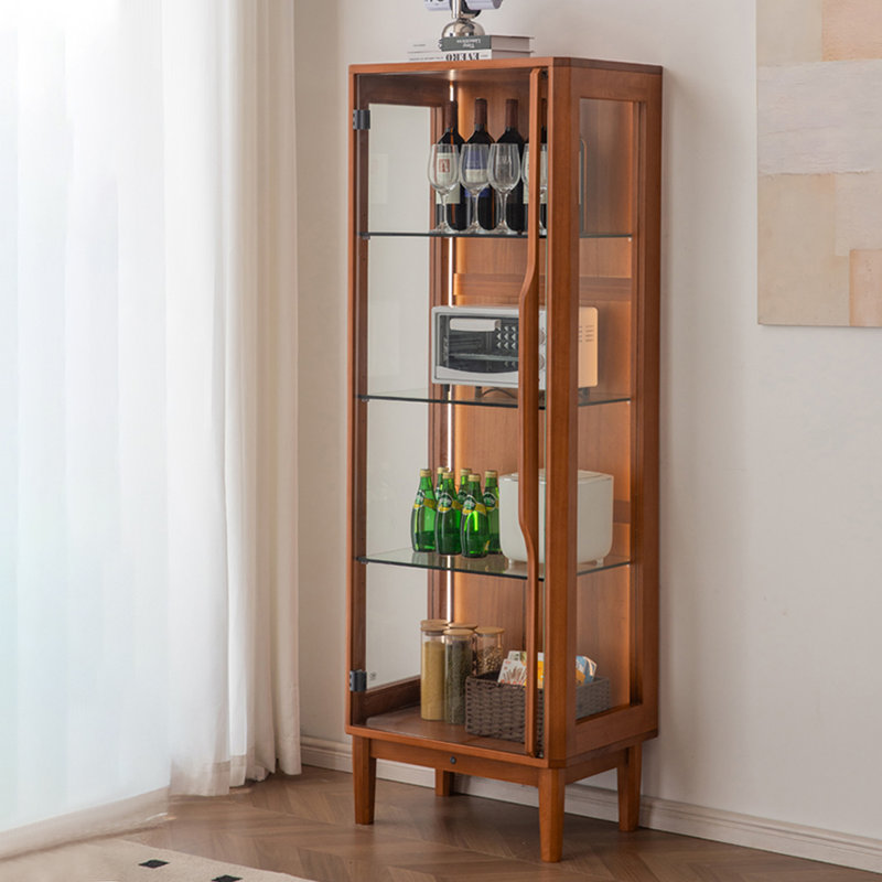 Retro Walnut Solid Wood Display Stand