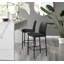 Milton Luxury Breakfast Bar Stool in Quilted Design Faux Leather - Modern Chic Kitchen-67863361-67863362