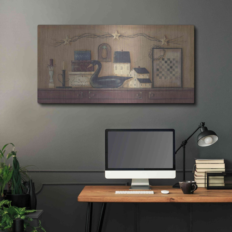 Winston Porter «A Prim Collection» par Pam Britton, art mural en métal, H 24 po x l 48 po