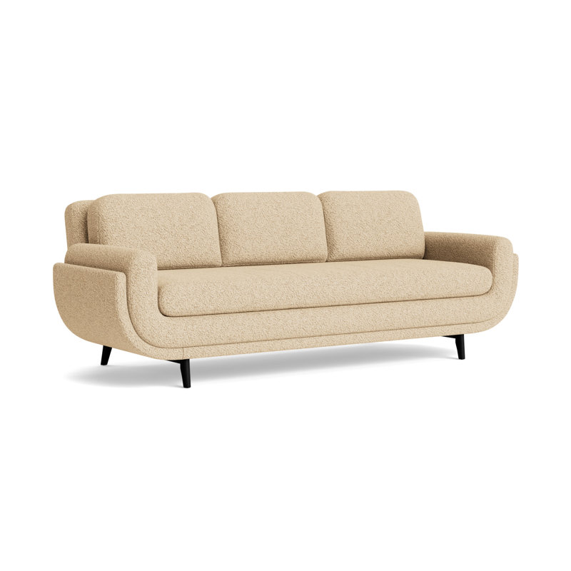 Regatta 90 Sofa, Black, Berber - Dune