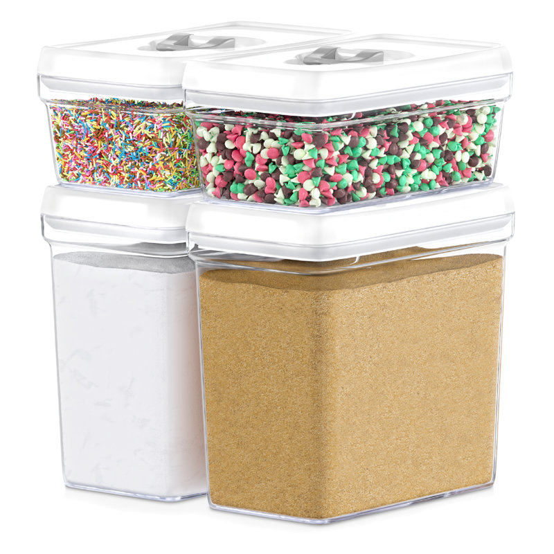 Large Food Storage Containers Set, White