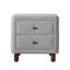 Table de chevet Cleo Grey Boucle