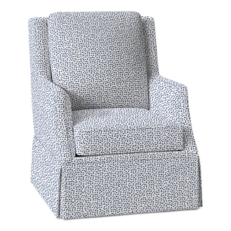 Savannah Slipcovered Chair And A Half, Perigold Elements Blueberry