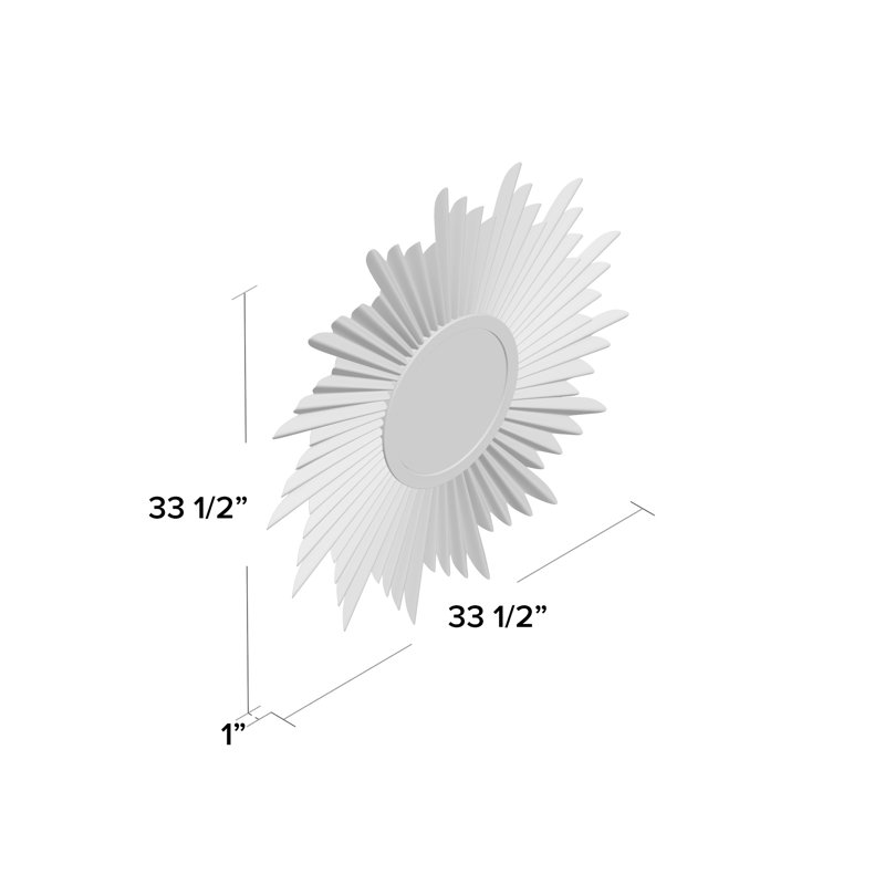 Metal Flat Wall Mirror