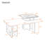 Ensemble de 2 tables basses gigognes Farmhouse avec finition en bois pour les salons Space-Smart-436720328