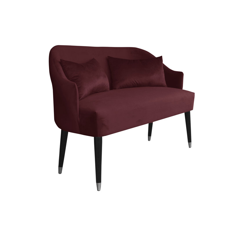 Emi 2 Seater Sofa, Burgundy