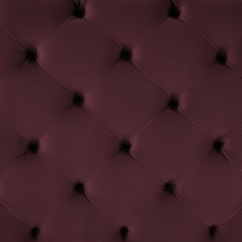 Ghaleb 237Cm Velvet Square Arms Sofa, Black, Lavender Velvet