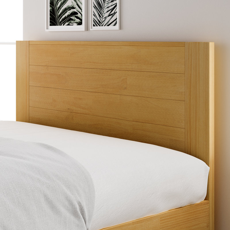 Matelas en mousse viscoélastique imprégnée de gel 10 po et lit plateforme en bois massif Marvelwood, Lit simple