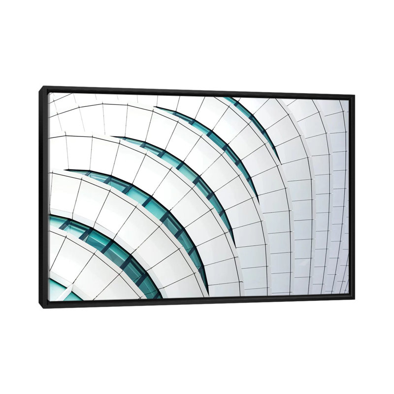 « ondulations up », impression sur toile, H 18 po x l 26 po x P 1,5 po, Toile avec cadre noir, Pas de tapis