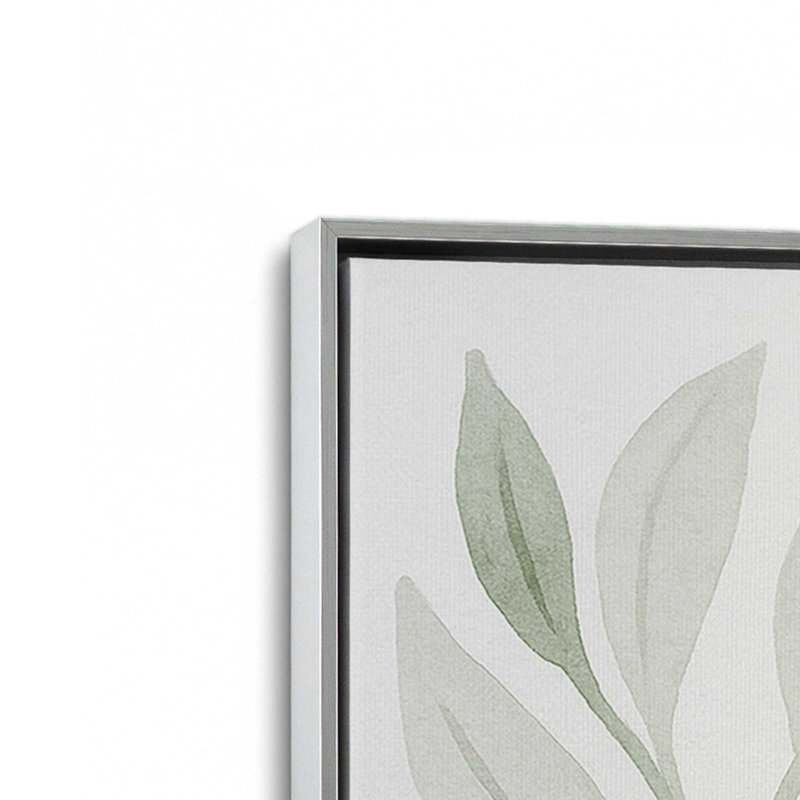 «Garden Whispers», ensemble de 2 impressions, 36 po x 24 po, Cadre flottant en chrome poli