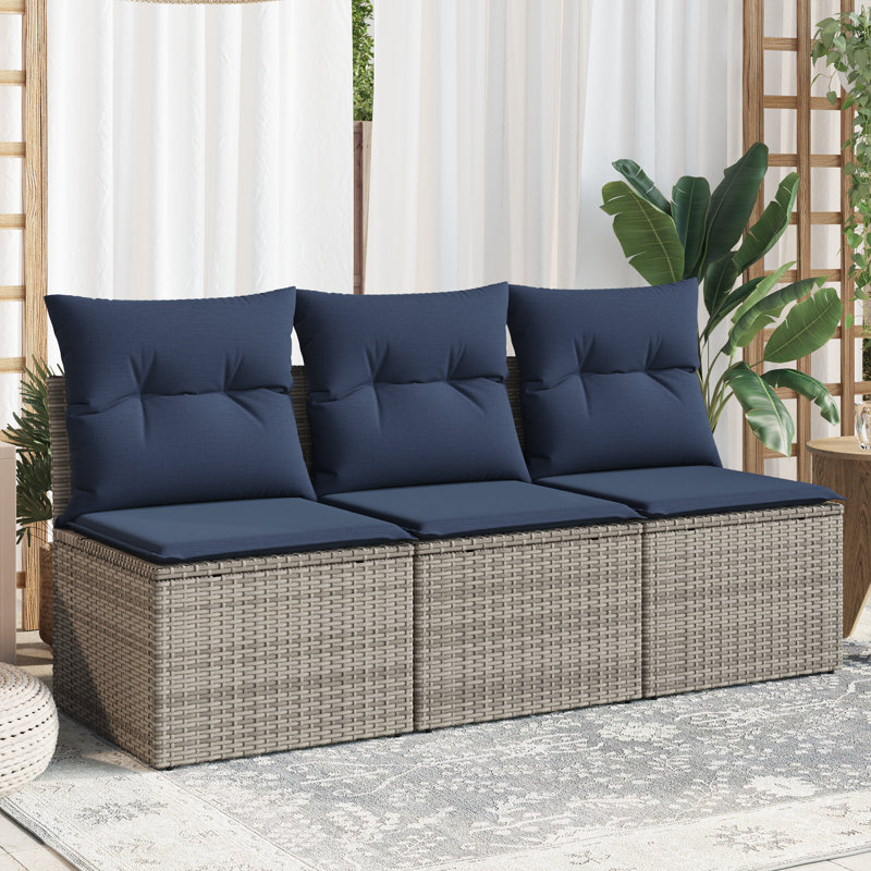 55cm Wide Patio Sofa with Cushions