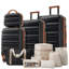 Hardshell ABS Luggage Set - Lightweight & Durable Suitcases With Dual Spinner Wheels