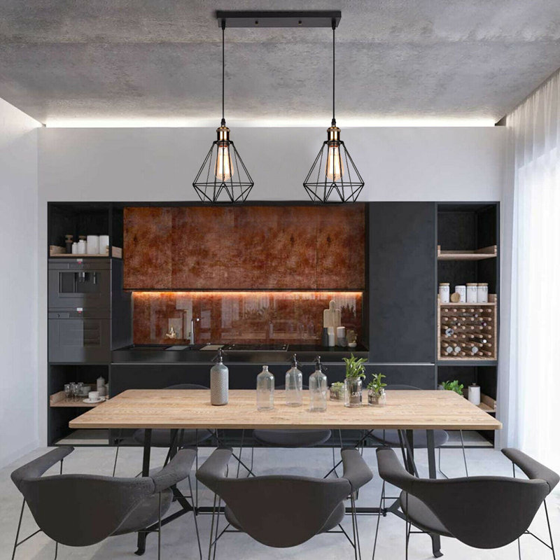 Biddle 2 - Light Black Pendant