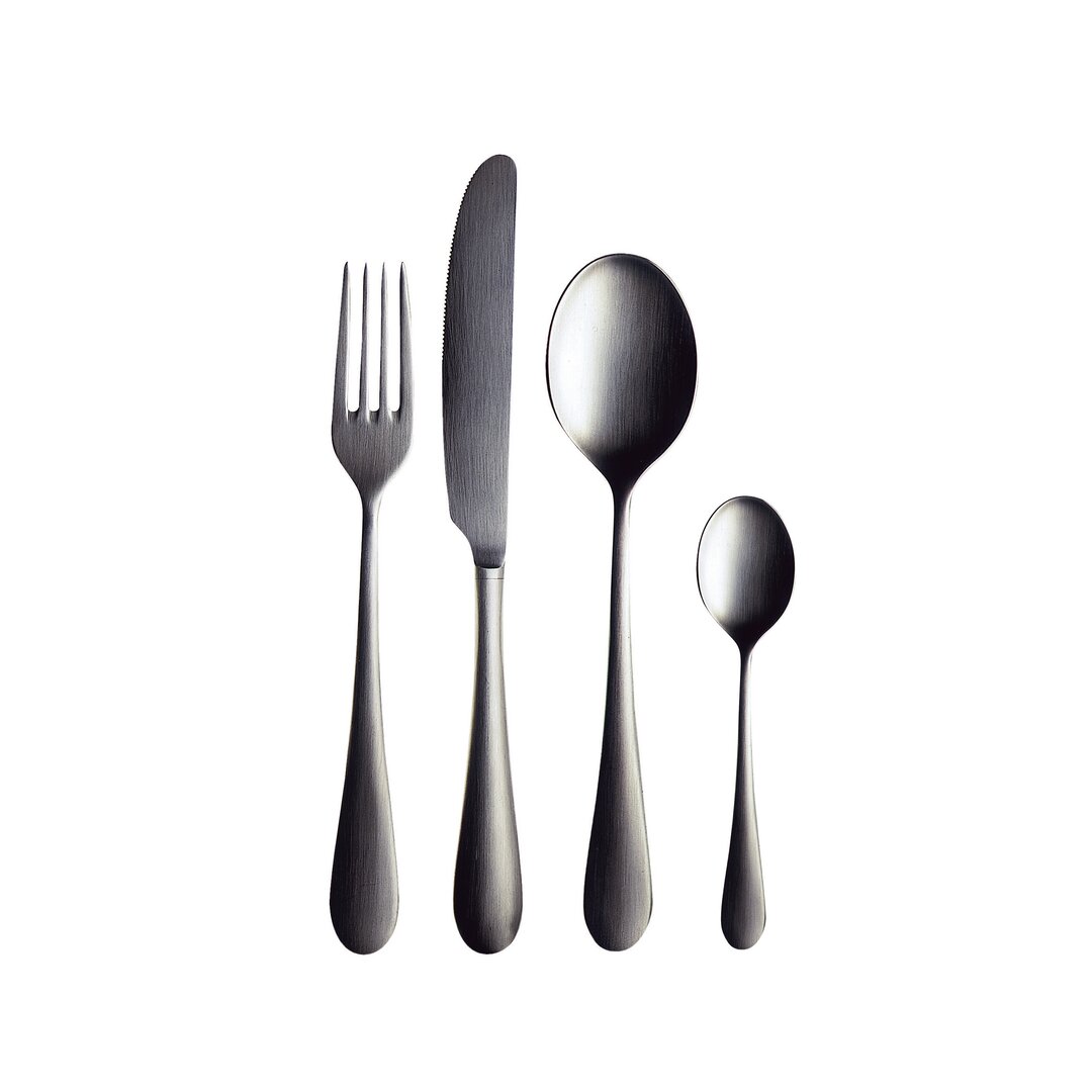 Natura  24-Piece Cutlery Set white