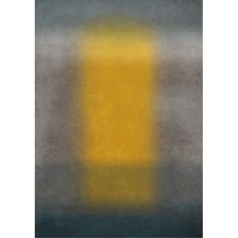 Gray And Yellow II Print by Sofia Fox, 34" H x 24" W x 1.5" D, Image Brush Gel