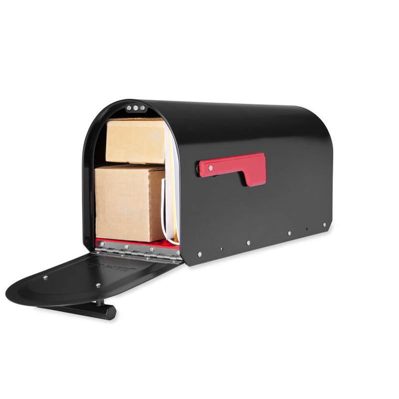 Sequoia Post Mounted Mailbox, Black