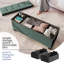 Banc repose-pieds en velours avec rangement amovible Nestl-132127322-132127323