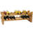 Solid Wood Floor Wine Bottle Rack in Natural
