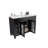 Nova 47.64'' Single Bathroom Vanity with Ceramic Top-1882231437