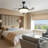 42" 4 - Blade Led 3 Speeds 3 Light Ceiling Fan With Remote Control Retractable Blades And Light Kit Included