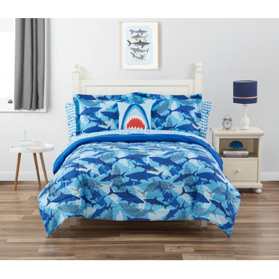 Shark Bite Microfiber Toddler Bedding Set