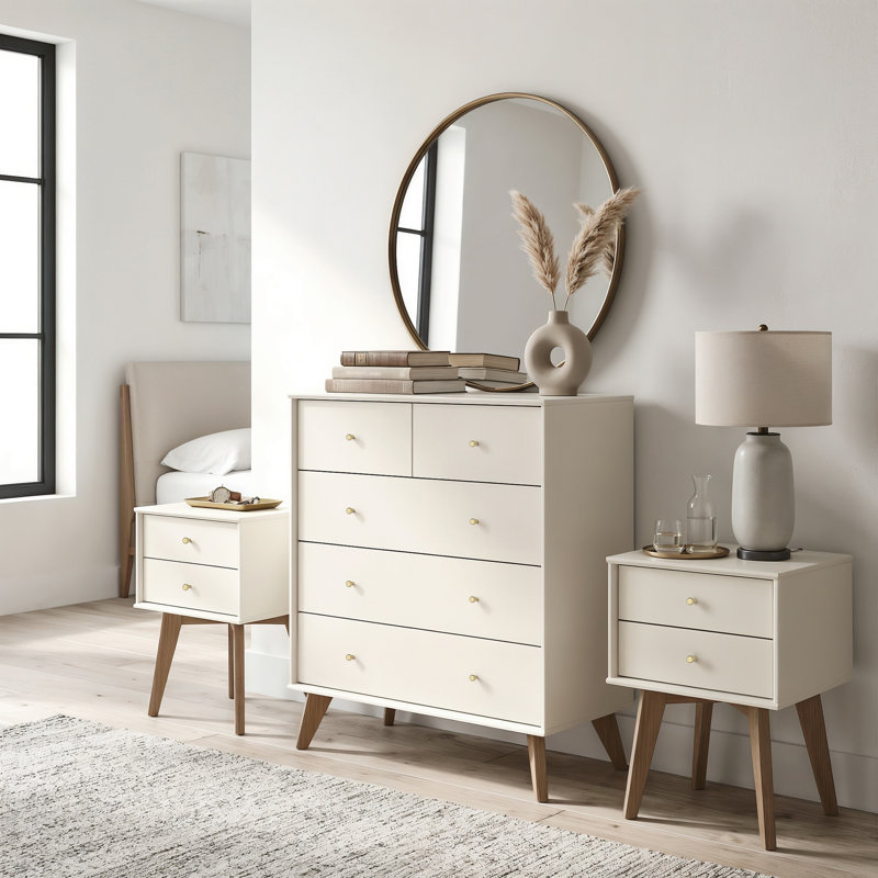 Storage Duo Bedroom Set, Ivory