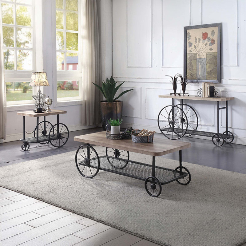 Table basse avec tablette