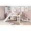Lit mezzanine simple avec glissade, bois massif, conception moderne