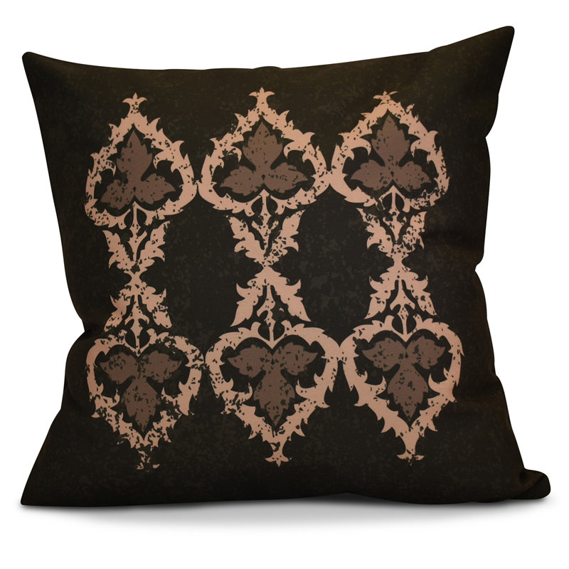 Coussin d'extérieur carré HH Revival, Marron, 20 po x 20 po