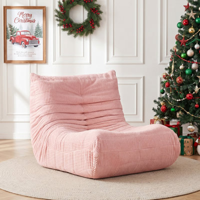 Large Bean Bag Chairs for Adults, Memory Foam Lounge Chair, Corduroy Giant Armless Bean Bag Chair, Lazy Floor Sofa, Togo Sofa Chair for Bedroom Livingroom Gaming