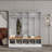 White Wide Design Coat Rack With Storage Bench, Simple Shoe Cabinet With Cube Storage Rack And Shelves, Multifunctional Coat Rack With 8 Hooks For Entryway And Foyer