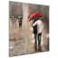 « pluie », impression sur métal