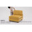 Milbrey Upholstered Corduroy Armless Accent Chair with Pillow Back and Solid Wood Legs-595463590-595439994