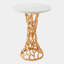 Perforated Marble End Table