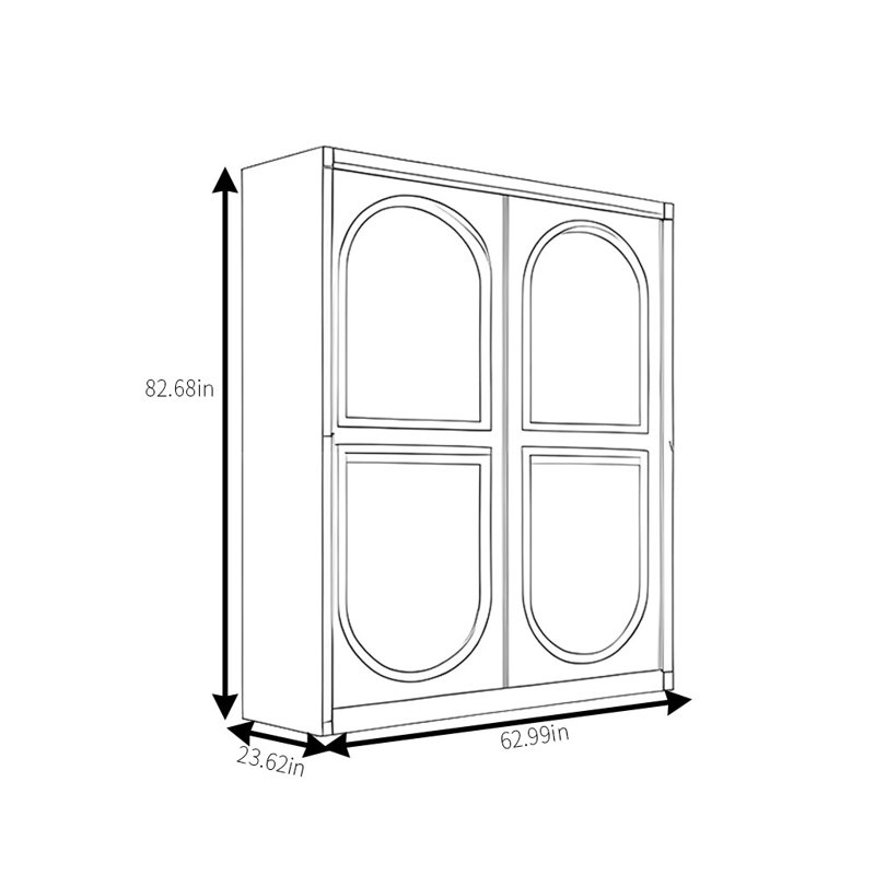 Garde-robe simple, tendance et élégante, H 83 po x l 63 po x P 24 po