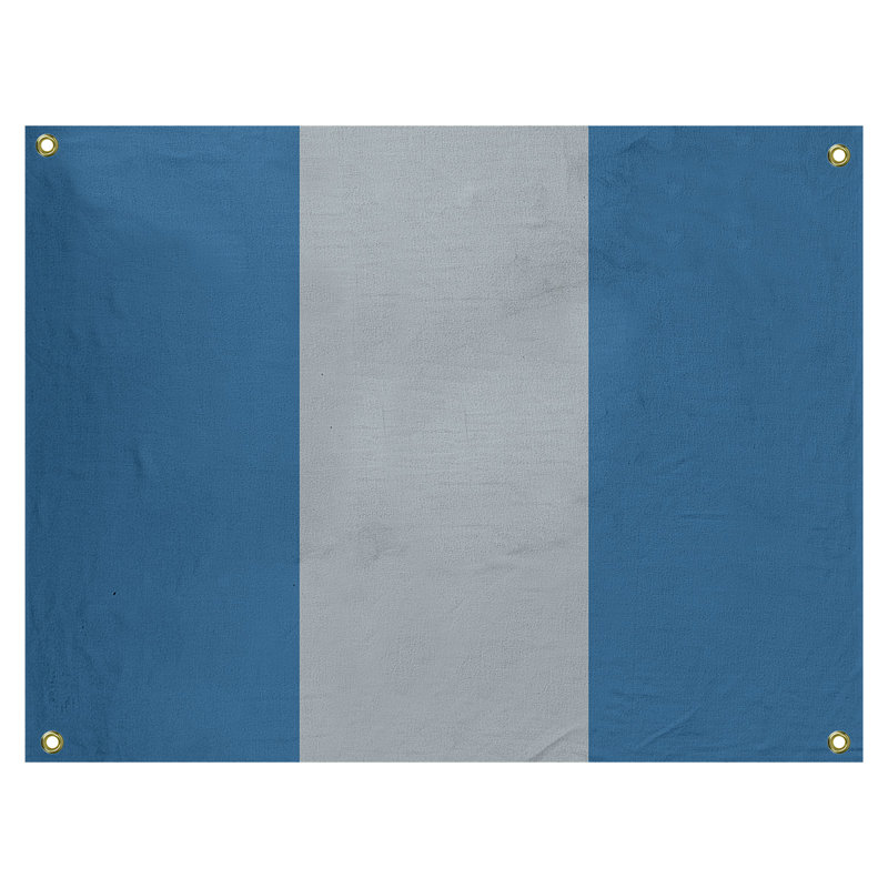 Tapisserie de polyester Colorado, H 50 po x l 59 po x P 1 po, Bleu / argenté / bleu