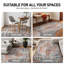 Tapis oriental orange / bleu / crème Beverly-421736440