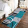 Geometric Machine Washable Rug with Rubber Backing for Living Room Modern Non-Slip Dining Room Rug Easy-Cleaning Floor Carpet for Bedroom