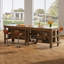 Table de bar à la maison avec tablettes de rangement, armoire de bar de ferme pour la salle à manger de cuisine-341718292