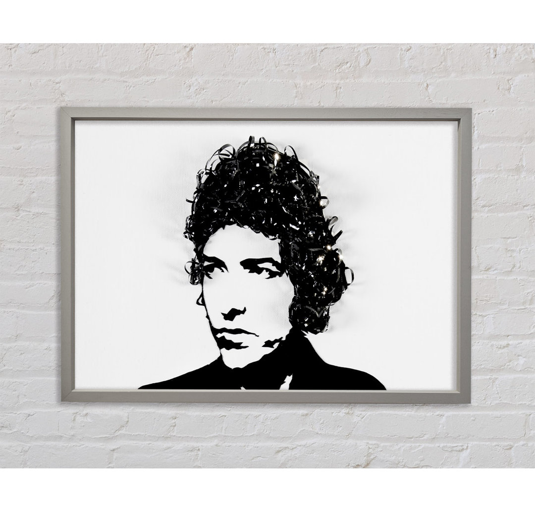 Bob Dylan - Einzelner Bilderrahmen Kunstdrucke auf Leinwand